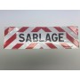 Plaque SERVICE rétro-réfléchissant ADR adhésive 500 x 150 mm classe 2(B)  - 4
