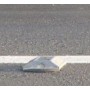 Plot routier solaire aluminium à coller double face clignotant blanc  - 3