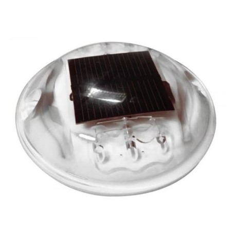 Plot routier solaire polycarbonate rond diamètre 116 mm  - 1