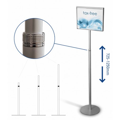 Totem sur pied format A4 - Horizontal ou Verticale  - 1