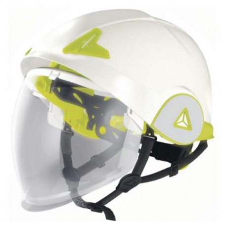 CASQUE ONYX DE CHANTIER DOUBLE COQUE AVEC VISIÈRE ESCAMOTABLE INTEGRÉE ABSIGNS  - 2