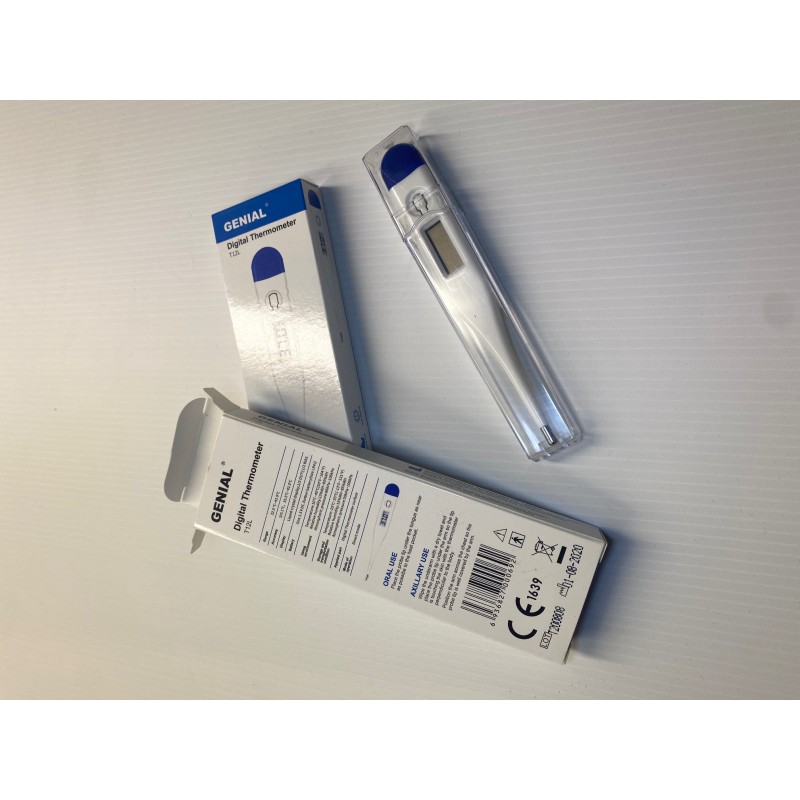 Thermomètre digital médical LCD ultra-rapide blanc GENIAL T12L