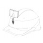 Porte- Badge universel pour casque de chantier Delta Absigns  - 1