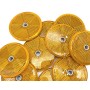 Catadioptre Rond Blanc à visser - Lot de 10 pièces - 1 trou central Diamètre 60 mm  - 2