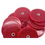 Catadioptre Rond Blanc à visser - Lot de 10 pièces - 1 trou central Diamètre 60 mm  - 6