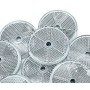 Catadioptre Rond Blanc à visser - Lot de 10 pièces - 1 trou central Diamètre 60 mm  - 12