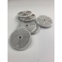 Catadioptre Rond Blanc à visser - Lot de 10 pièces - 1 trou central Diamètre 60 mm  - 13