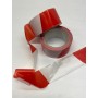 Ruban de chantier - Rubalise de signalisation Rouge et Blanc alternés - 50 mm x 100 m  - 3