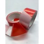 Ruban de chantier - Rubalise de signalisation Rouge et Blanc alternés - 50 mm x 100 m  - 5