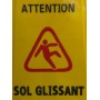 Panneau cavalier de signalisation sécurité - Chevalet sol glissant/mouillé Haut de gamme  - 11