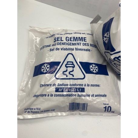 Sel de Déneigement Classe A en Sac de 10 Kg - Chlorure de Sodium  - 6