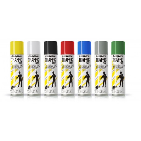 PEINTURE TRAÇAGE AU SOL AMPÈRE TRAFFIC PAINT AÉROSOL  - 1