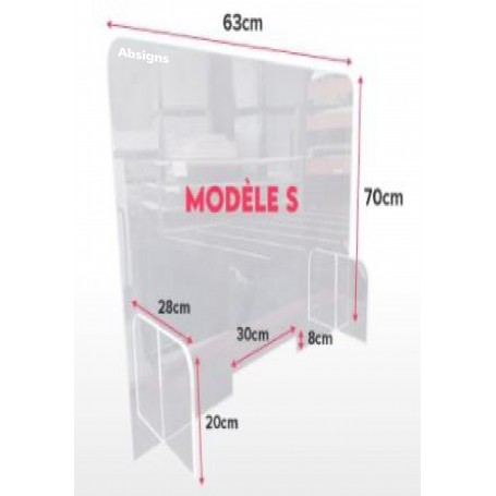 Plexiglas de protection sanitaire - Hygiaphone AB-HYGIA-S  - 1